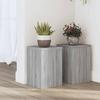 VidaXL Plant Stands 2 Pcs Sonoma Grey Engineered Wood, Flower Stand, Pot Stand, Plant Support 852902