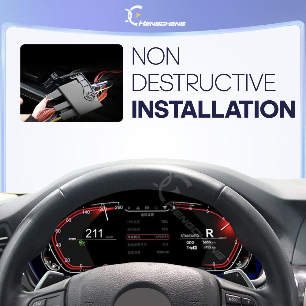 For BMW 5 Series GT 6 Series 7 Series X3 X4 X5 X6 2009-2017 Car Digital Cluster LCD Dashboard Carplay Cockpit Virtual Instrument