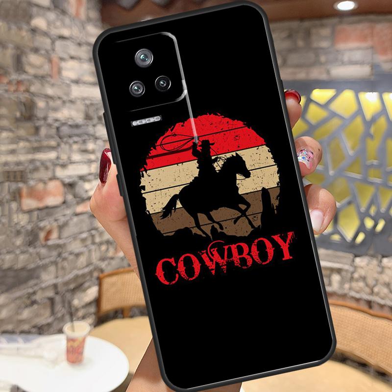 Rodeo Cowboy Lasso Horses Case For Xiaomi 14 Ultra 15 13 11T 12T 13T 14T Pro POCO X3 X5 X6 X7 Pro M6 F5 F6 Pro Cover