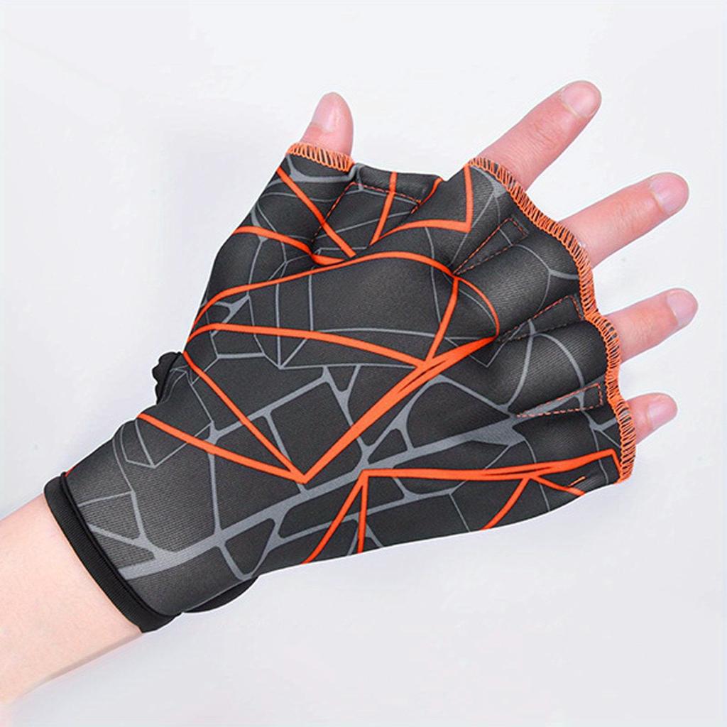 1 Pair of Swimming Webbed Gloves, Water Sports Training Flippers, Swimming Equipment for Men And Women