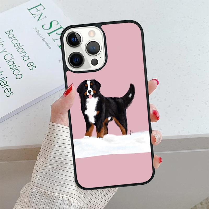 Смешной Бернский зенненхунд Чехол для телефона cover Для iPhone 17 Air 15 16 16e 14 13 12 11 Pro Max Coque Для Apple PLUS fundas