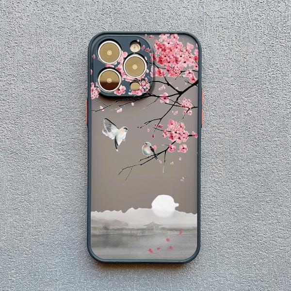 Розовый чехол для телефона с цветами персика для iphone 15 14 13 12 Pro Max Mini 11 16 14 Plus XR XS X 7 8 Plus SE 2020 Цветочный задний чехол Funda Capa