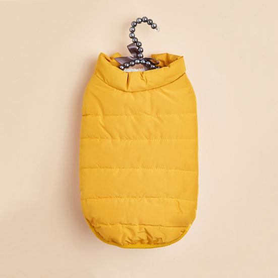 Пальто для домашних животных, однотонная ветрозащитная теплая одежда, жилет для собак, куртка для щенков