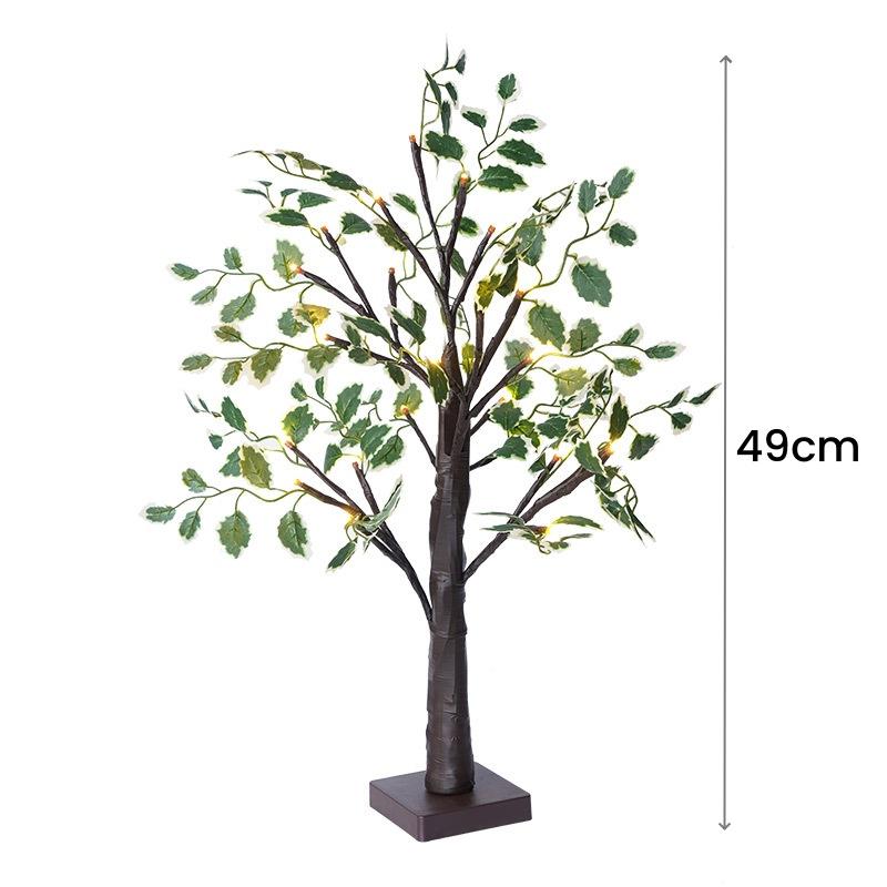 Светодиодная лампа на дереве, праздничное освещение, настольная лампа для украшения дома, офиса, гостиной