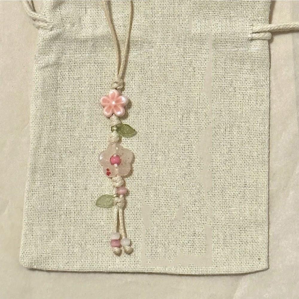 Pastel Colors Star Flower Phone Charm Bag Decoration Phone Lanyard  Telephone Accessories