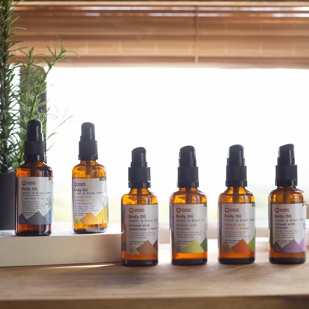 2x Sandalwood and Myrrh Organic Body Oil 50ml