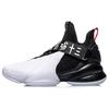 Li Ning CF Su Series Shock Absorbing Non-Slip Wear-Resistant Mid-Top Retro Basketball Shoes Men Basketball Shoes Black White ABAP111-1