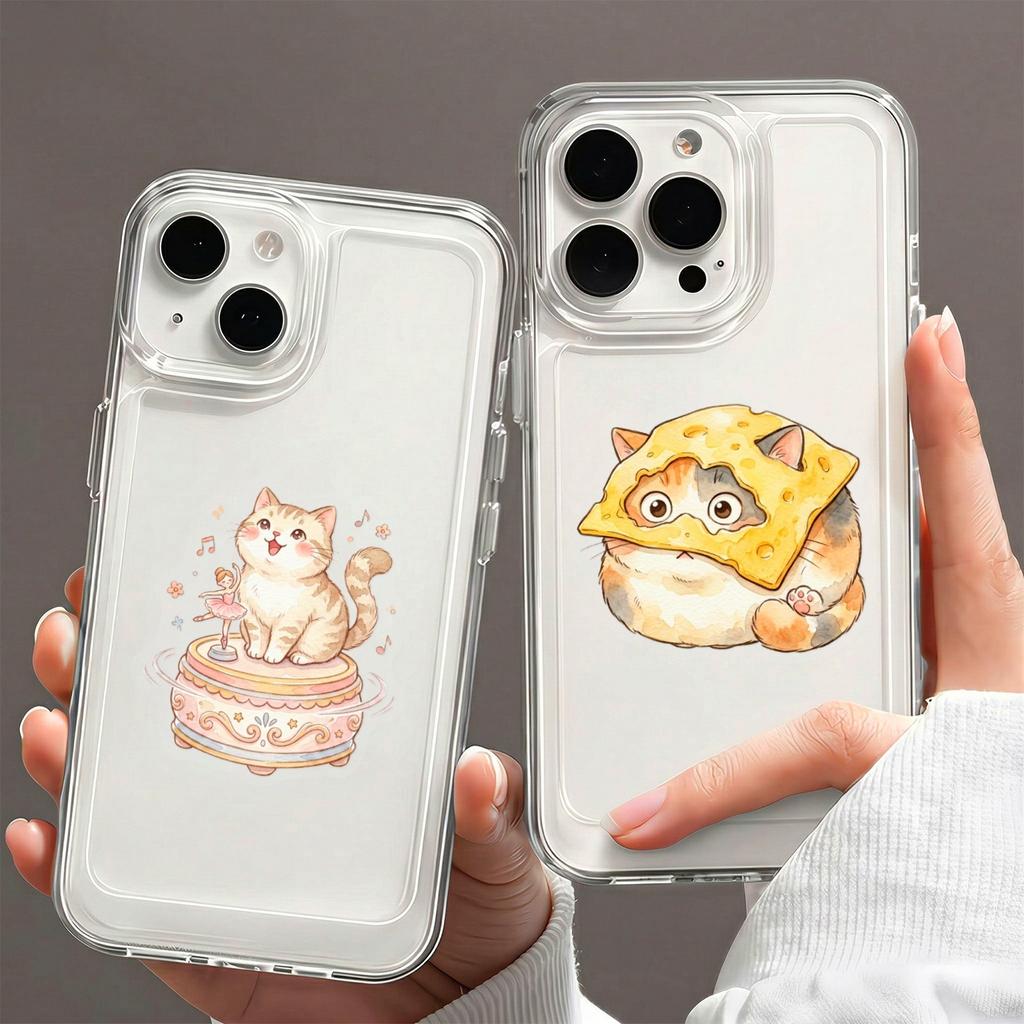 50Pcs/Set Kawaii Fat Cat . Delicious Food PET Stickers Waterproof DIY Fashion Decals Stickers