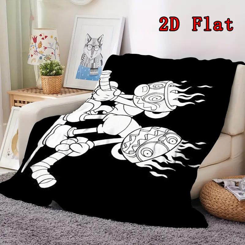 KNDCKDUT 2D Flat Pattern Flannel Blanket High quality All Seasons Warmth and Comfort Perfect for Christmas Gifts.