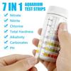 100Pcs 7 In 1 Aquarium Test Strips Multi-function Easy To Use Water Quality Test Strips Fish Tank Test Kit