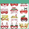 Plastic Material Christmas Glasses Santa Hat Reindeer Snowman Styles