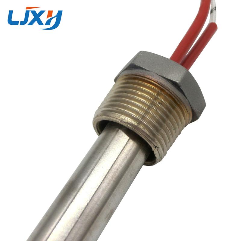 LJXH 3/4" DN20 Threaded Cartridge Heaters Stainless Steel Heating Element for Water Tank Heater 16mm Tube Dia.