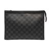 [Б/У] Pochette Voyage MM 'Черный холст Damier Graphite' - Отличное состояние #1R47Y2P