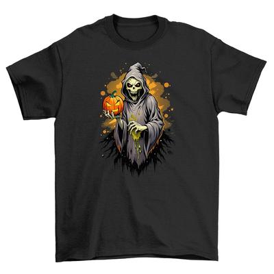 Жуткий и стильный: Хэллоуин_281 Футболка с дизайном Skele-fun - Обязательно костяк-c