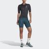 adidas Полосатый облегающий велосипедный комбинезон женский синий HM3159