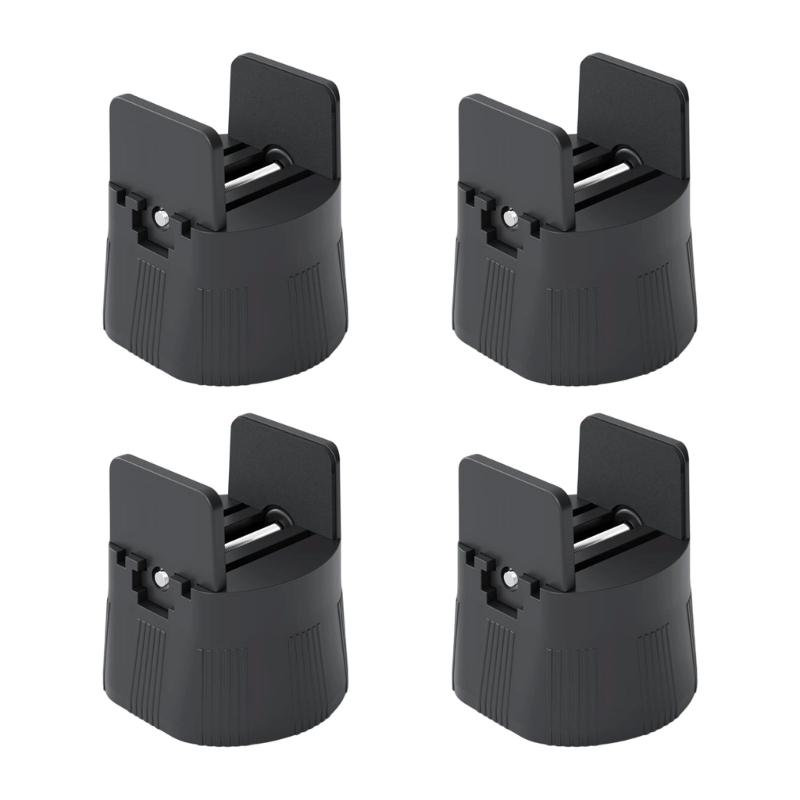 4Pcs Adjustable Chair Risers Furniture Heightening Foot Pads Bed Table Raiser Feet Leg Lift Furniture Raisers Enduring