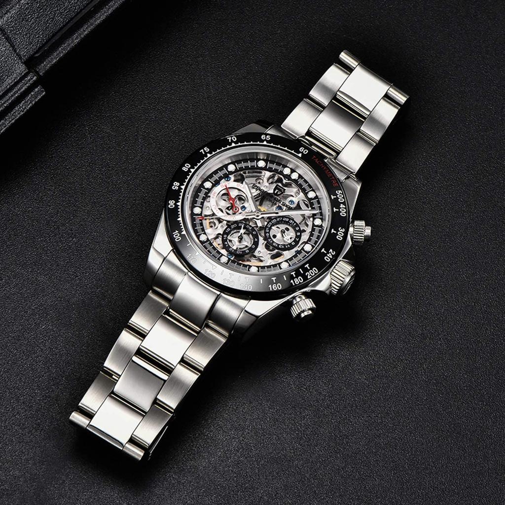Часы PAGANI DESIGN с автоматическим механизмом Daytona Chronograph, механический корпус с водонепроницаемым керамическим безелем, деловые, деловые, наручные часы из нержавеющей стали