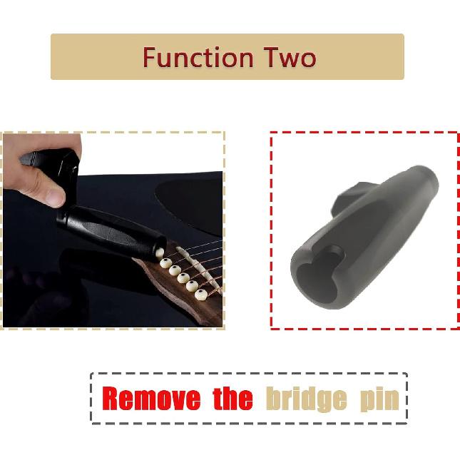 Guitar String Pegs Winder, Multifunctional Guitar String Winder with Detachable Drill Bit for Guitar Ukulele Electric String Winder, Guitar