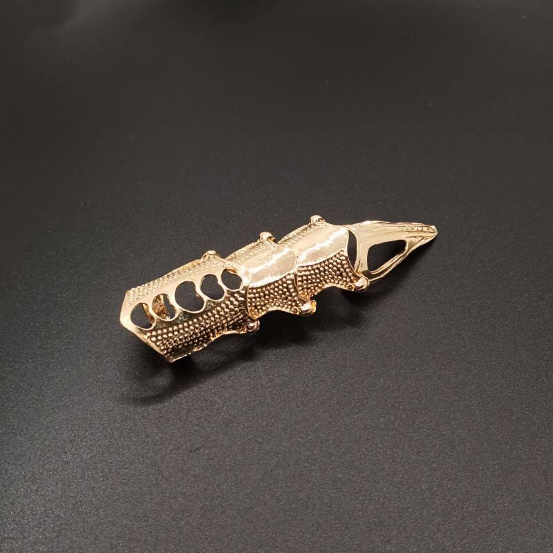 Панк Рок Доспехи с шарнирными сочленениями Костяшки из металла Кольца-когти на весь палец Унисекс Хэллоуин Регулируемое кольцо Аксессуары для вечеринок