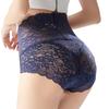 Женские кружевные трусики с высокой талией, сексуальные полые дышащие трусы-боксеры, большие размеры, нижнее белье с подтяжкой бедер