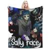 Игра Sally Face Аниме SF Плюшевое одеяло Студенты Фланелевое постельное белье Пледы для дивана кресла Супермягкое качество Покрывало Подарок