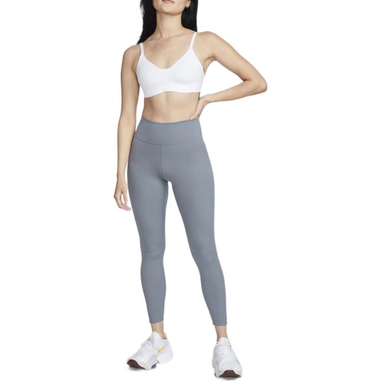 Nike Dri-FIT Alate Minimalist Низкоинтенсивная поддержка спортивный бюстгальтер женское нижнее белье белый DM0527-100