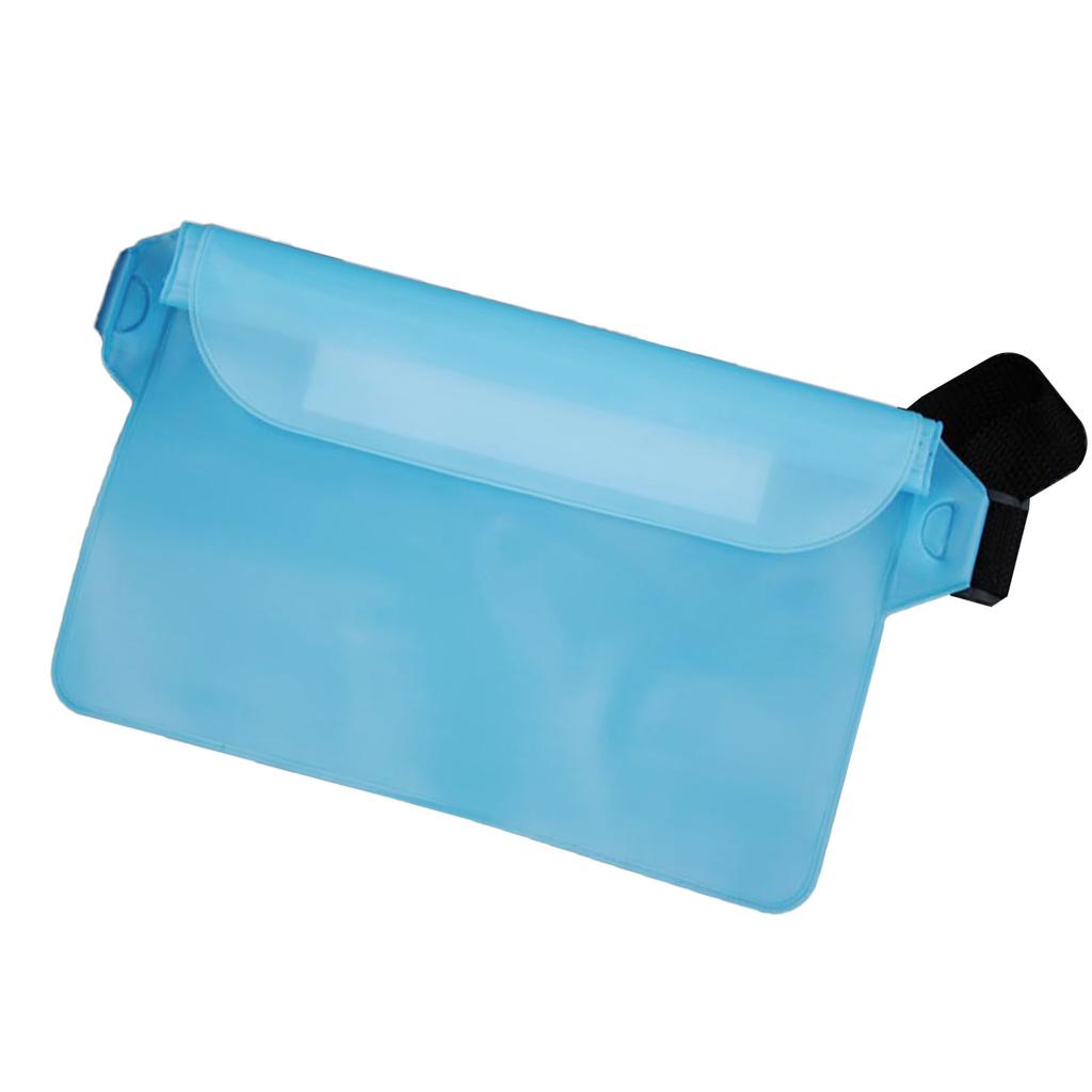 Водонепроницаемый чехол с поясным ремнем ПВХ Трехслойный герметичный водонепроницаемый поясной кошелек Сенсорный телефон