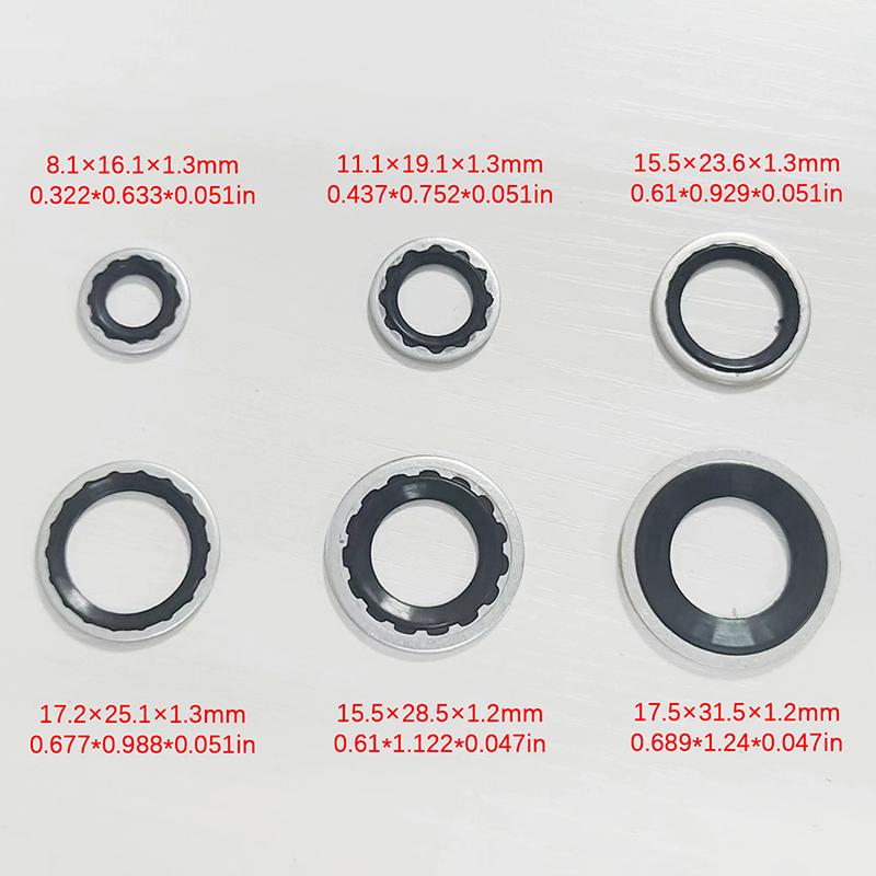 30 шт./кор. уплотнительных прокладок для автомобильных систем кондиционирования воздуха, термостойкие прокладки, автомобильные аксессуары