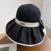Versatile Wide Brim Fisherman Hat For Women Beach And Protection Sun