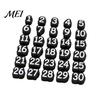 Classroom Organization Tools 30Pcs Numbered Pencil Cap Labels, 1-30 Numbers Topper Decoration, Student Tags Students Clips, Reusable Charms for School