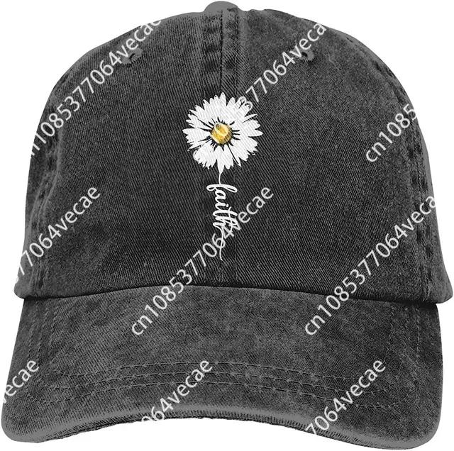 Fashion Casual Adjustable Women Unisex Baseball Caps For New Mom Adjustable Daisy Blessed Hat For Travel Gift