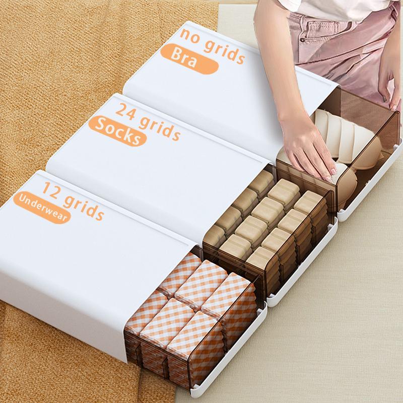 Sock Storage Drawer Wardrobe Organizer Bra Underwear Organizer Drawer Durable Large Capacity Clothing Storage Box Save Space