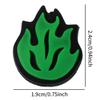 2Pcs / Pack Flame Tennis Shock Absorber Racquet Vibration - Green, as described