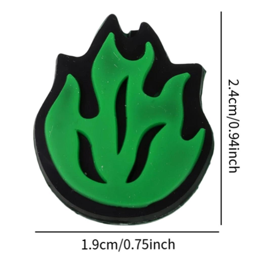 2Pcs / Pack Flame Tennis Shock Absorber Racquet Vibration - Green, as described