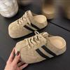 Temperament Bag Head Half Slippers Women Wear New Spring and Autumn Thick-soled Lazy One-pedal Shoes