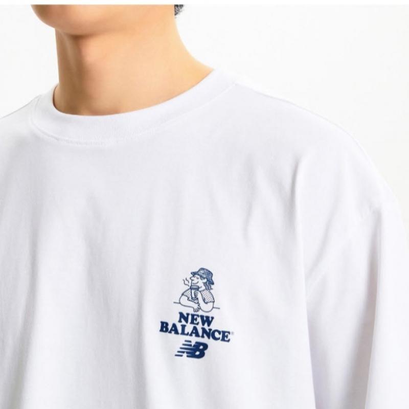 New Balance Футболка Nqj Nbnee21523 10 Uni Nb BOy BOstOn с коротким рукавом O