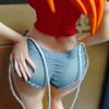 Фигурки Лето Девушка Аска Лэнгли Сорью Аниме Фигурка GK Модель Красивая Девушка Настольное Украшение ПВХ Модель