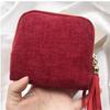 Portable Multi-layer Tassel Jewelry Storage Bag Travel Jade Bracelet Large-capacity Zipper Jewelry Packaging Bag Organizer
