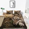 2023 New Style Comforter Cover Set Cool Duvet Covers Highend 3D Wolf Printed Polyester Bedding Cover Set Fashionable Bedclothes