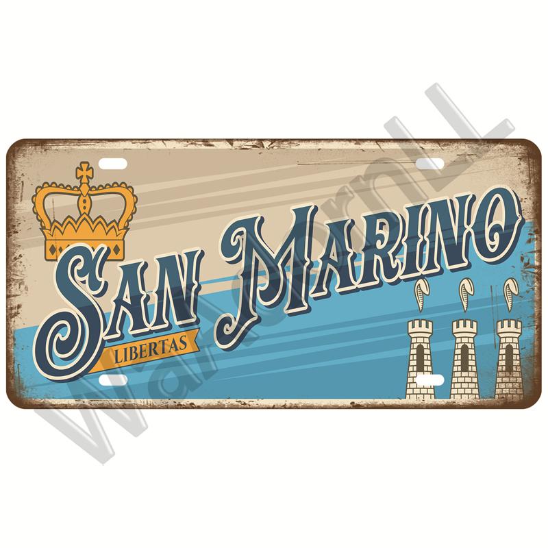 Городской штат Винтаж жестяная вывеска жесть пластина ретро металлический знак плакат для бара паба клуба мужская пещера гараж настенное украшение арт декор