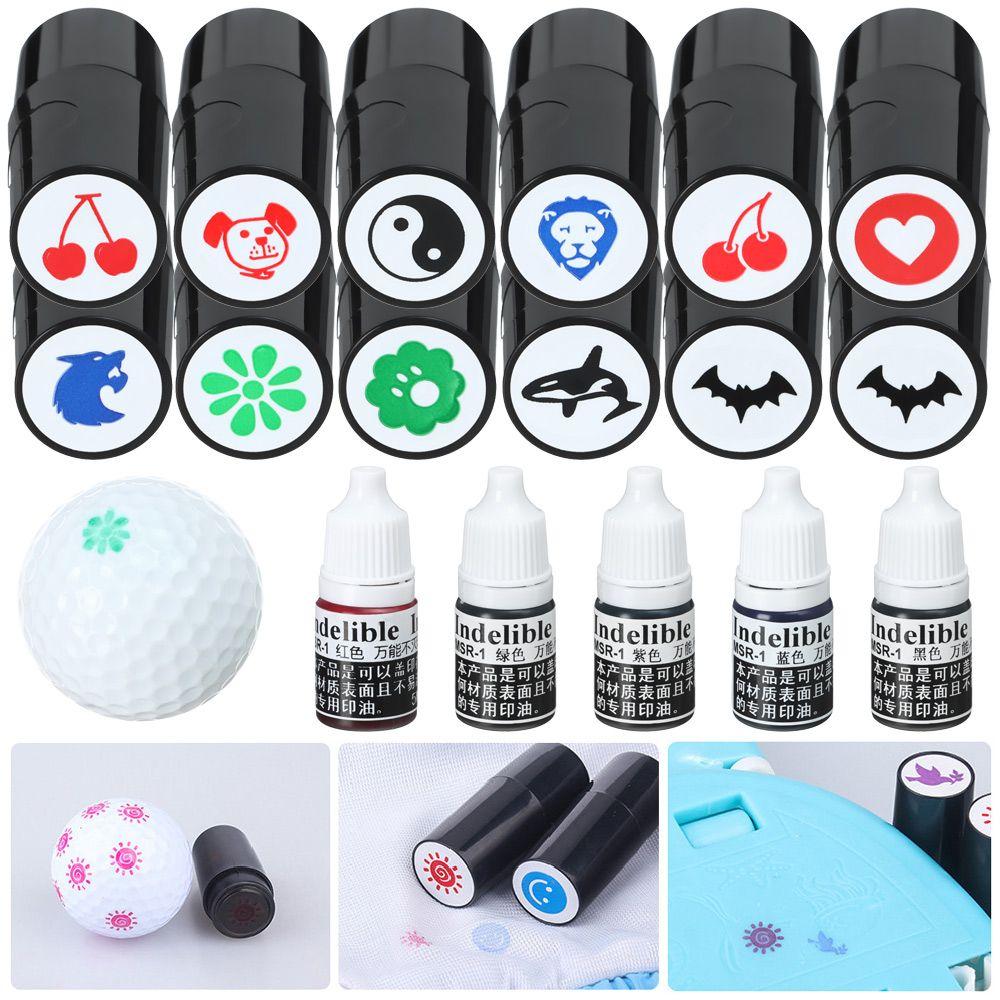 Outdoor Sports Golfer Gift Plastic Golf Ball Stamper Mark Seal Golf Stamp Marker Golf Accessories