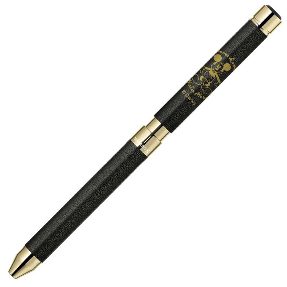 Zebra Sharbo X SL6 Multi-Function Pen with Disney Mickey Mouse Leather Black Barrel (SB36-DSMC-BK-AZ)