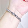 CMM Korean-Style Elegant Temperament Women's Jewelry High-Quality Metal Accessories Shiny Zircon Tennis Bracelet