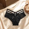 Underwear Women Lace Floral Thong Low-Rise T-back Panties Lace Solid Briefs  Female