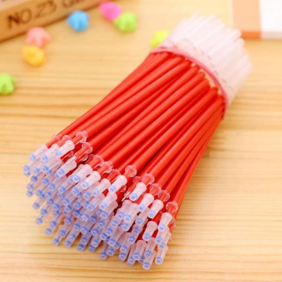 20 шт. гелевых стержней износостойкие супергладкие пластиковые чернила игольчатый наконечник 0,5 мм стержни для офиса