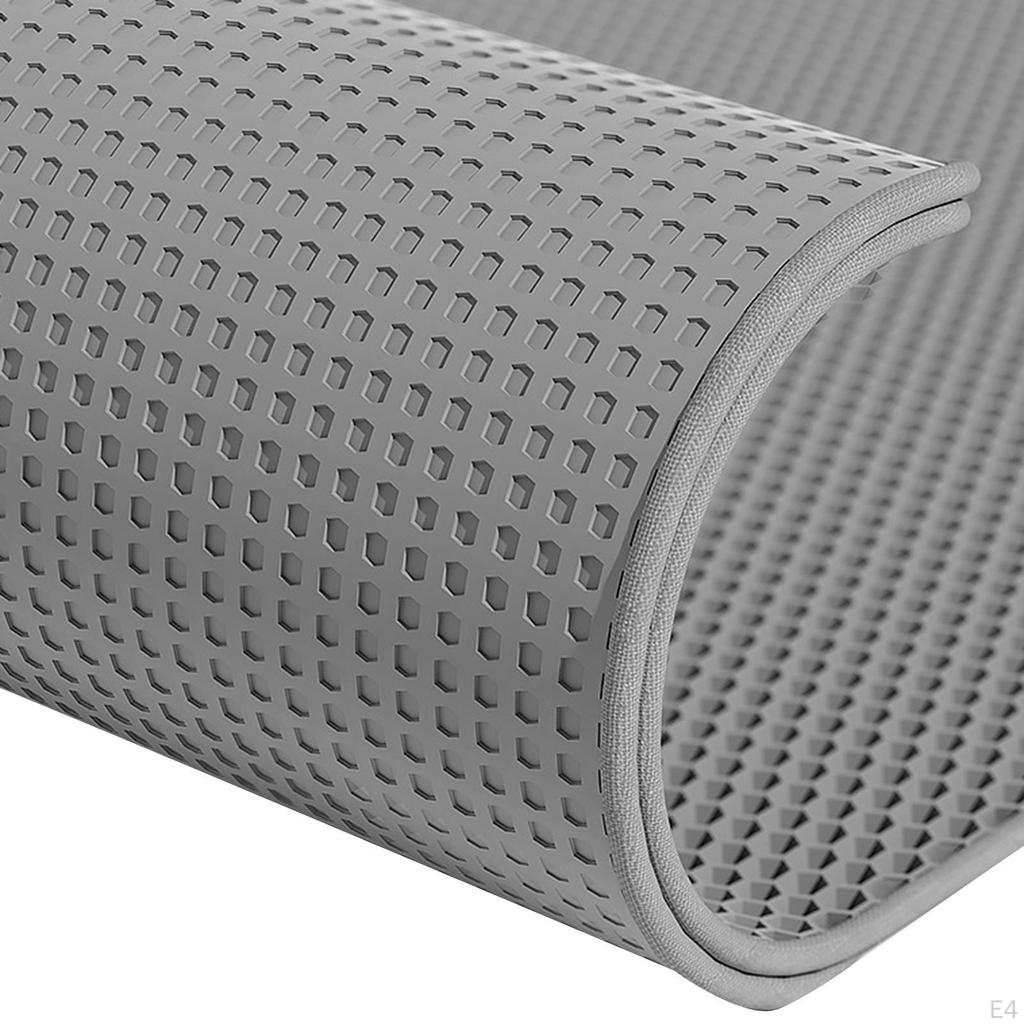 Cat Litter Mat Pad Non Slip Scatter Control Floor Carpet Trapping Box