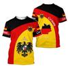 Deutschland German Germany 3D Print National Flag Eagle Unisex Men Women MMA Kick Boxing Muay Thai T Shirt Quick Dry Short Sleeve Streetwear Vintage