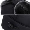 Unisex Winter Hat Thickened Fleece Lined Ear Protection Windoroof Buckle Fasten Heat Retention
