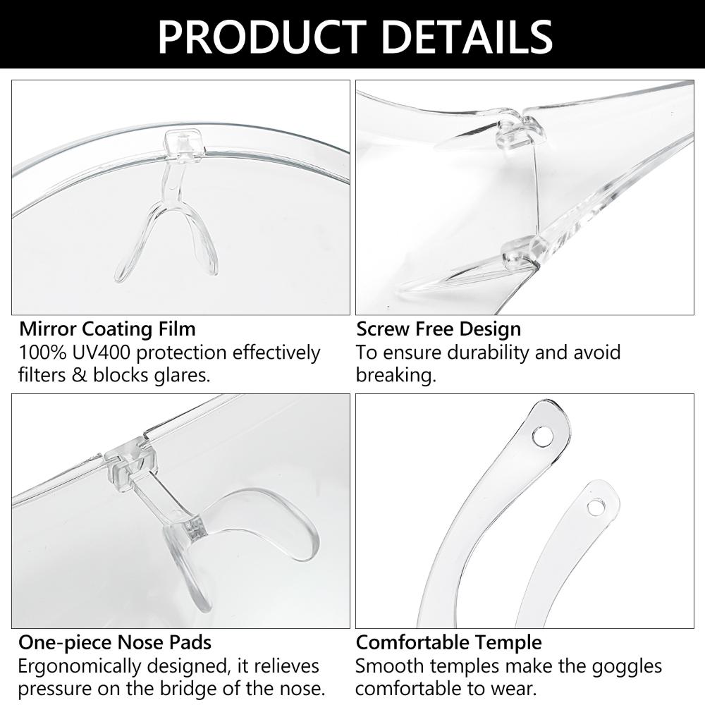 Daily Entertainment UV 400 Eyewear Safety Glasses Anti-Fog Goggles Sunglasses Visor