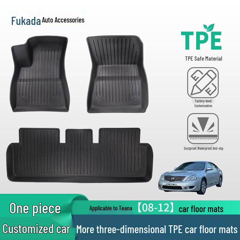 Nissan Teana 08-12 ТПЭ Противоскользящие, износостойкие коврики в салон